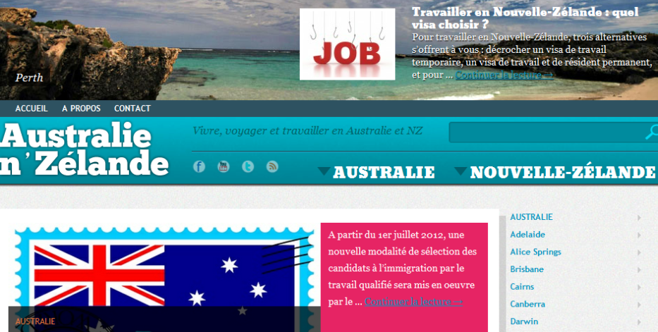  Travailler, voyager, et vivre en Australie et en Nouvelle-Zélande